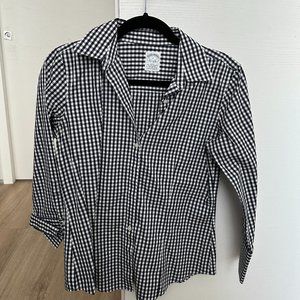 Brooks Brothers Navy Gingham Shirt
